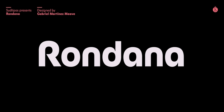 Пример шрифта Rondana